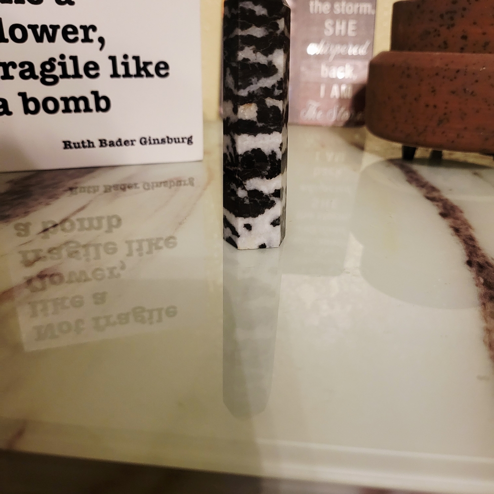 Black and White Crystal Tower - Picture 2 of 3